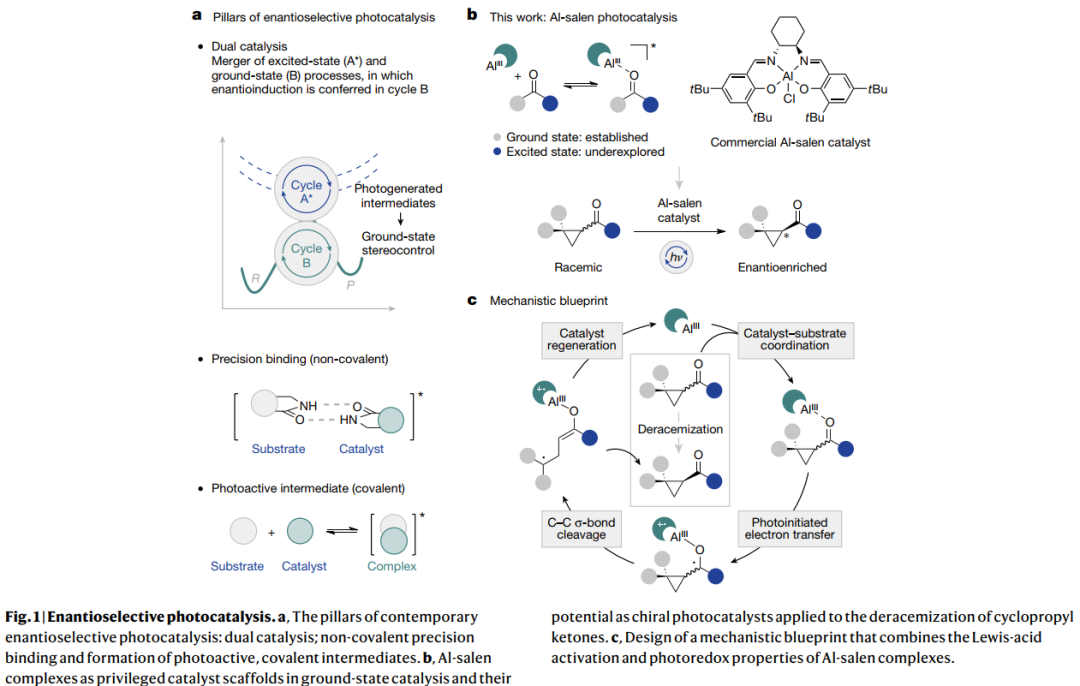 Nature：光催化环丙烷的去消旋化