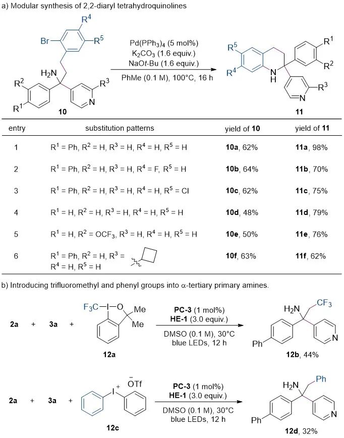 光诱导脱氮烷基化/双烷基化实现从烯基叠氮模块化合成α-叔碳伯胺及大位阻无保护1,2-氨基醇