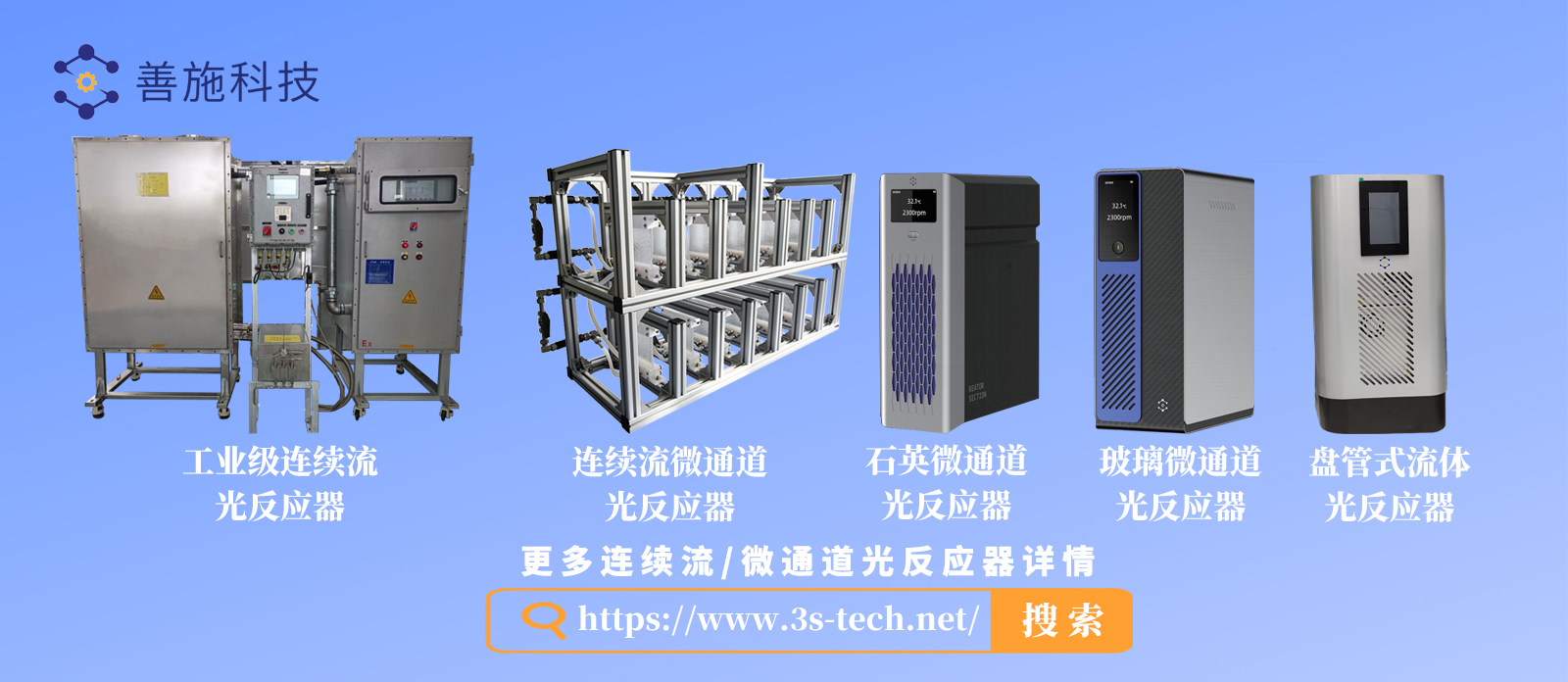 连续流反应器,微通道反应器,微通道连续流反应器,玻璃微通道反应器,连续流微反应器,善施科技